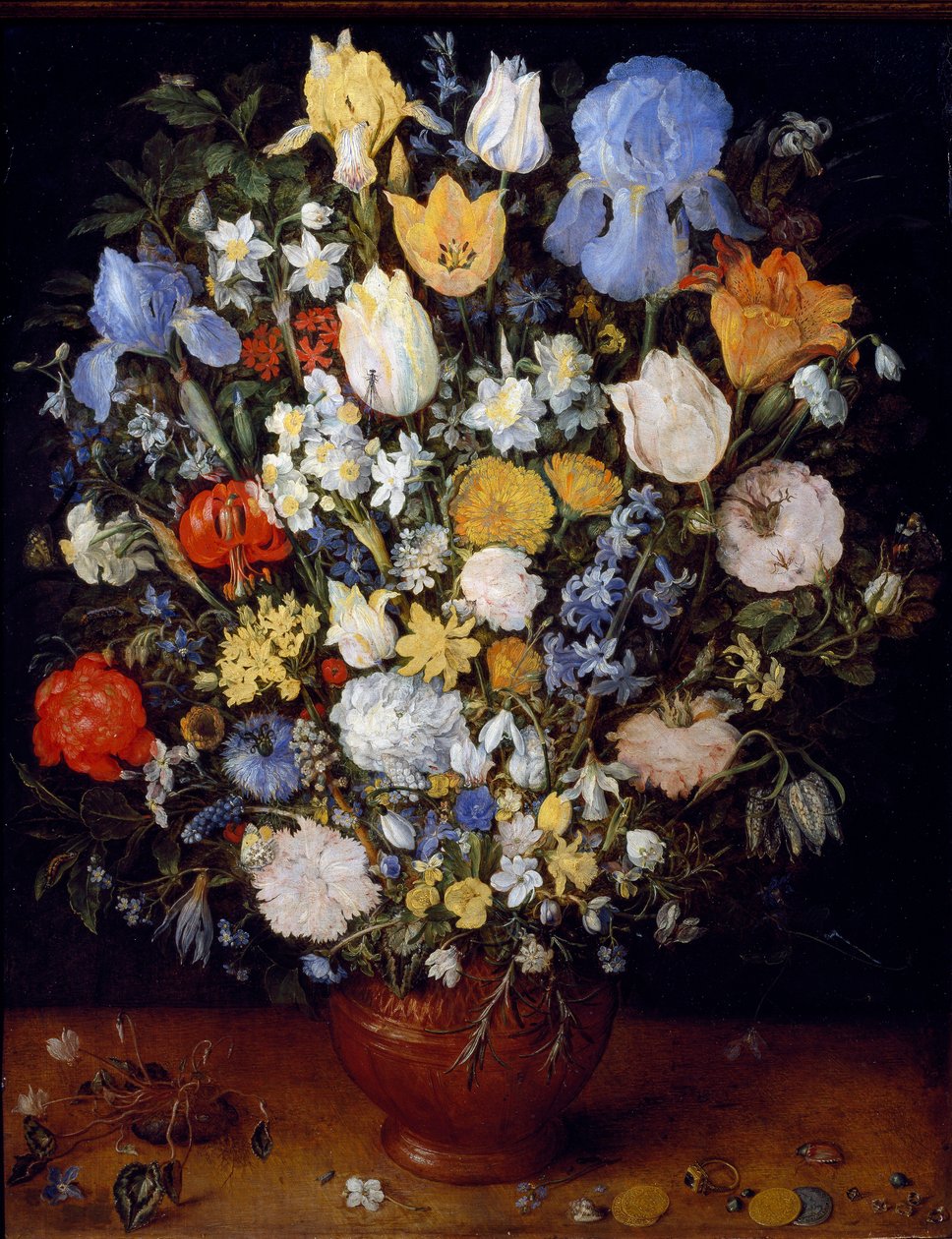 Pequeno ramo de flores pintadas por Jan Breugel o Ancião chama Bruegel de Veludo (Brueghel ou Breughel de Jan the Elder Brueghel