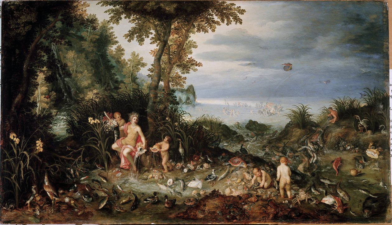 Os quatro elementos: alegoria da água (óleo sobre painel de Jan the Elder Brueghel