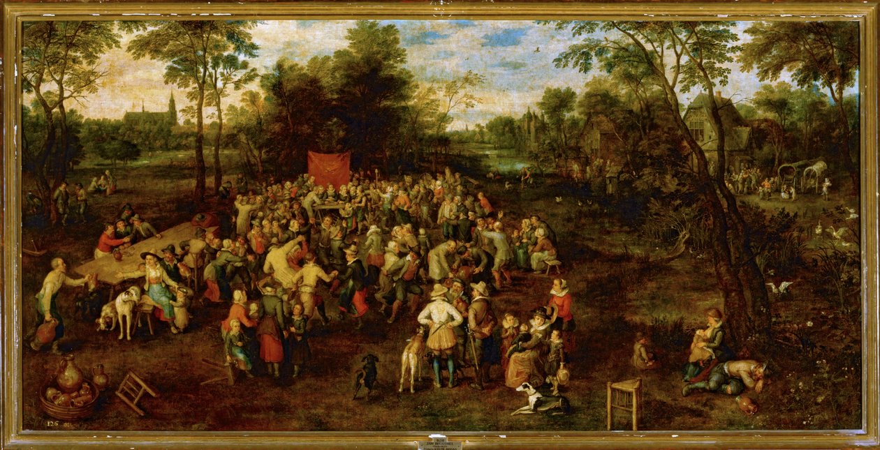Banquete de casamento ... (pintura sobre tela) de Jan the Elder Brueghel