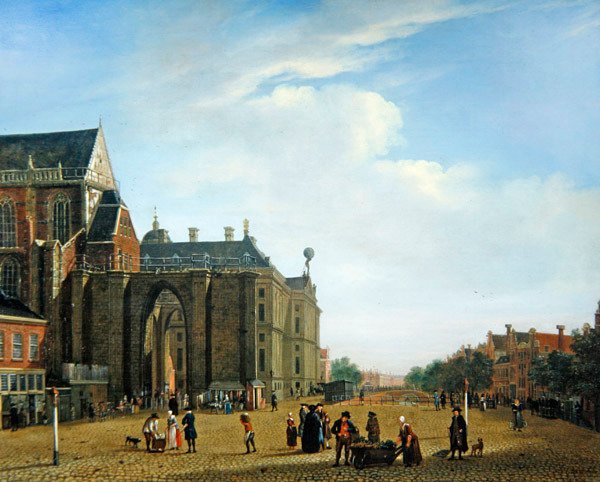 A View of Amsterdam (óleo sobre tela) de Jan the Elder Ekels