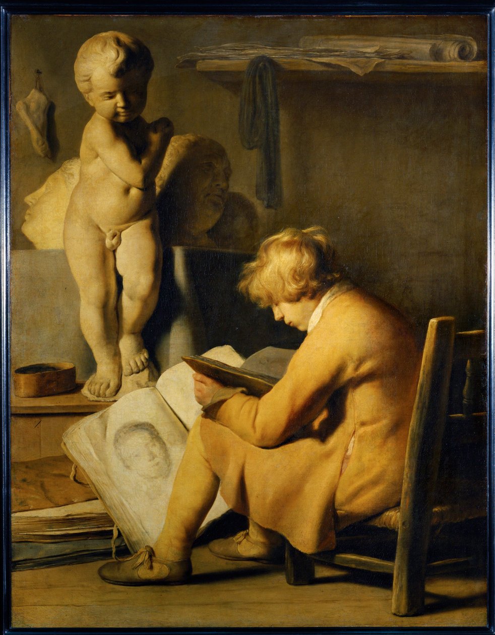 Jeune peintre - Jovem pintor ... de Jan the Elder Lievens