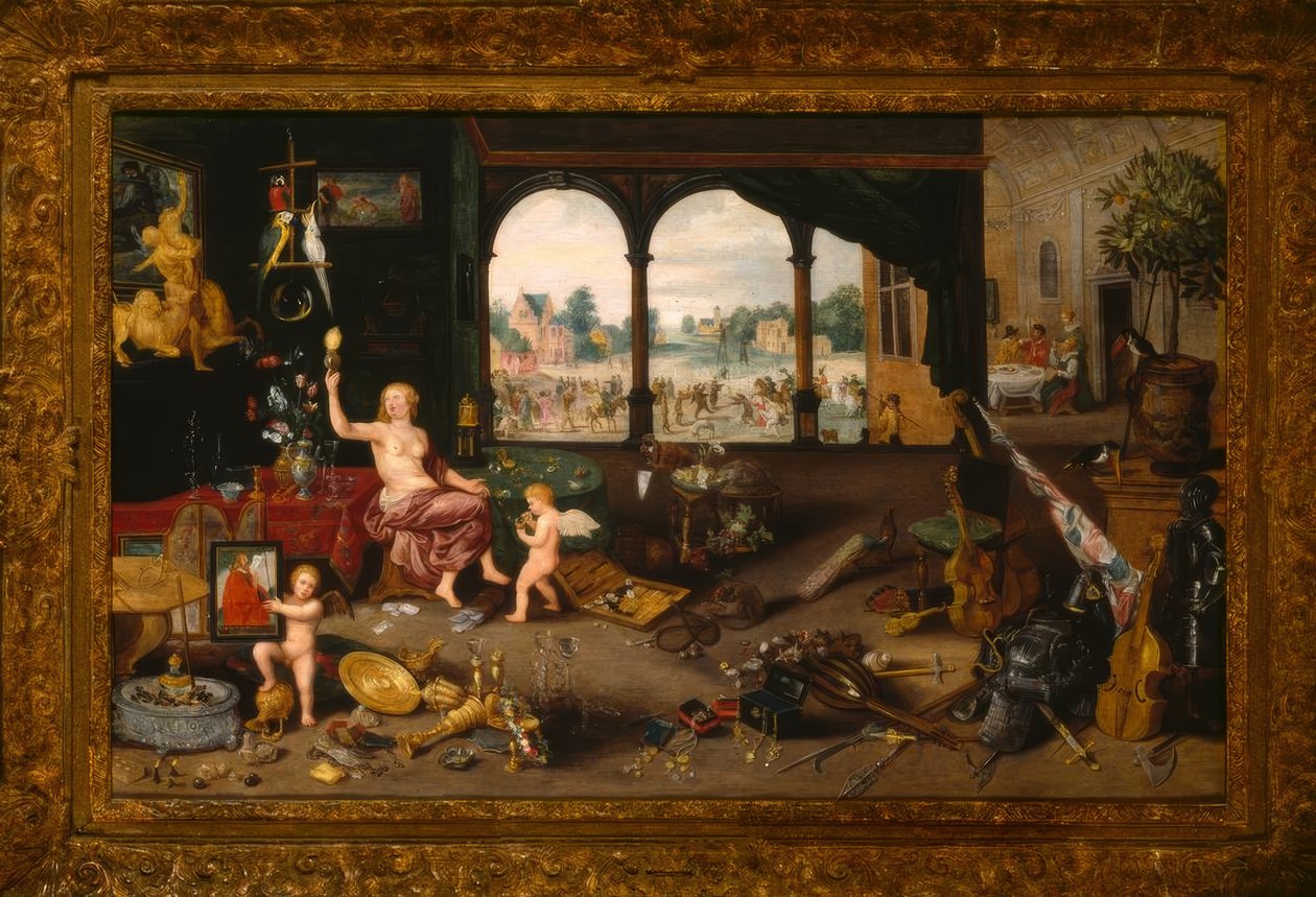 Uma Alegoria de Vanitas de Jan the Younger Brueghel