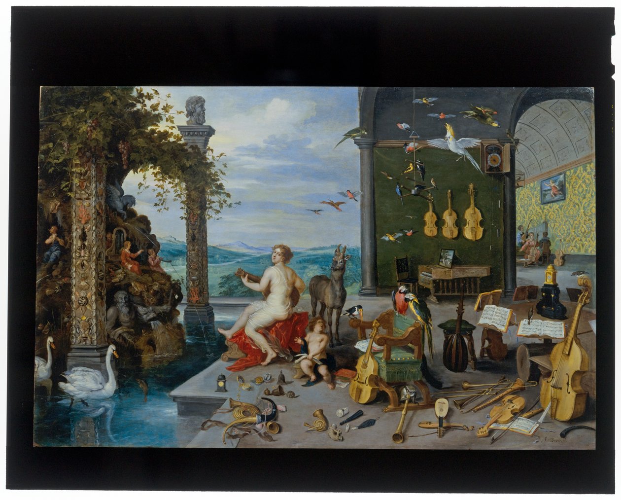 O sentido da audição de Jan the Younger Brueghel