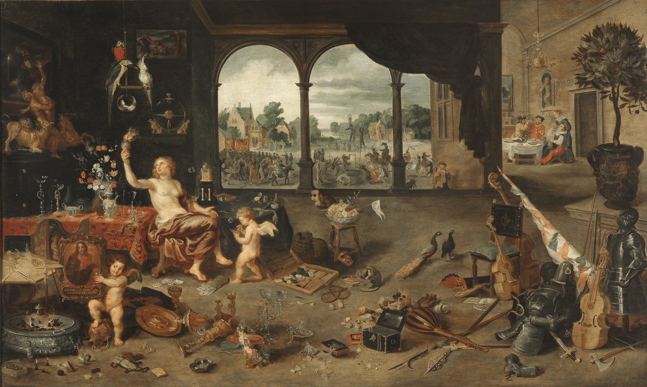A vaidade da vida humana, 1631 de Jan Brueghel the Younger