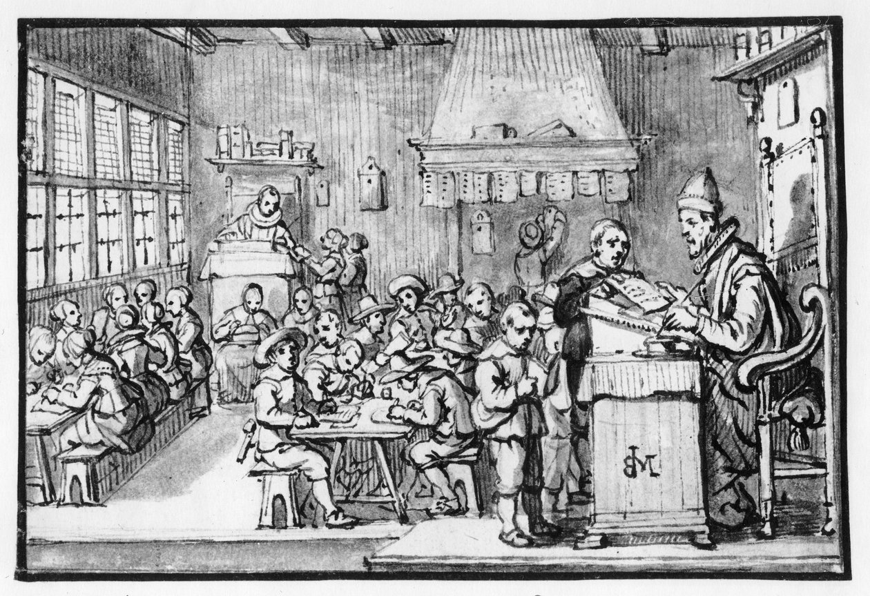 O mestre da escola de Jan the Younger Martsen