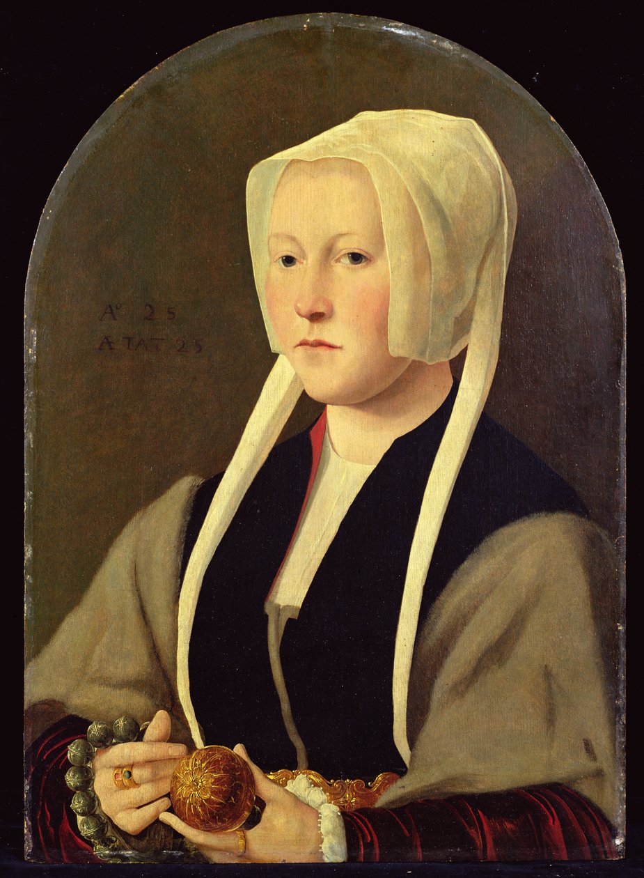 Retrato de uma Senhora (pintura) de Jan van (attr. to) Scorel
