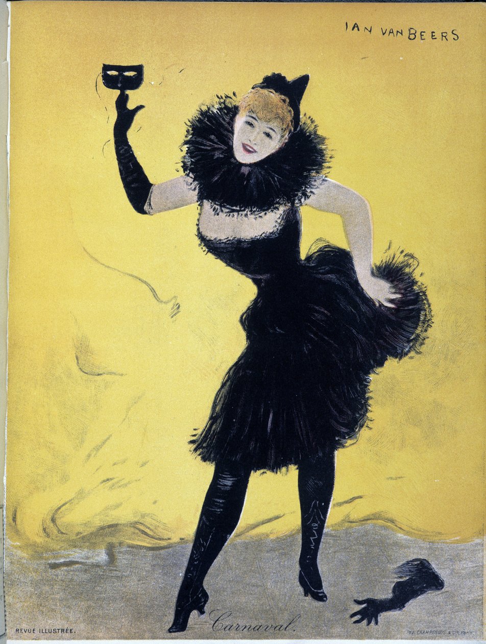 Carnaval, capa da "Revue illustrée", de Jan Vanbeers, sd. Século XIX de Jan van Beers