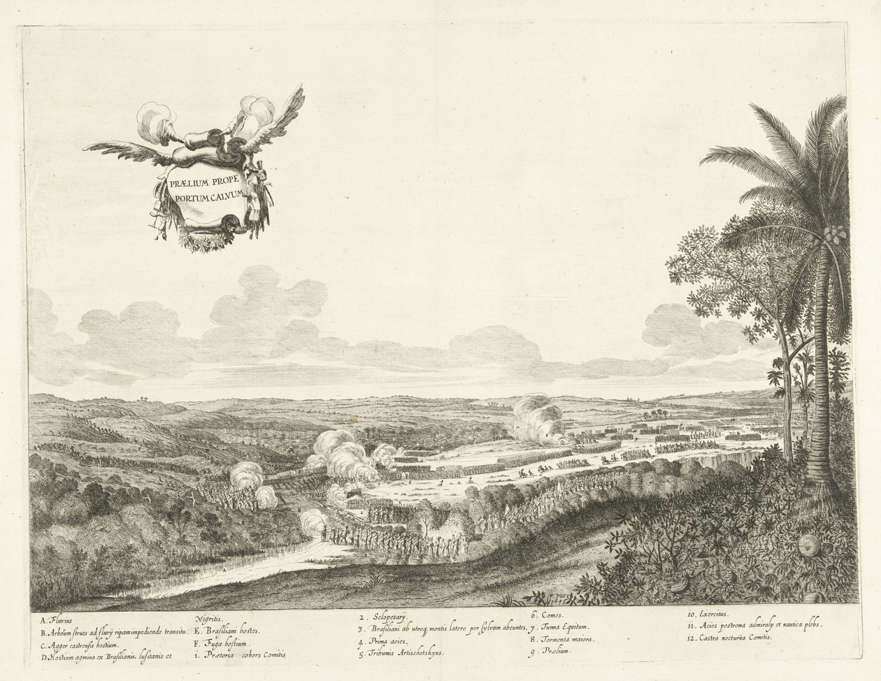 Batalhas em Porto Calvo, 1637
Praelium prope Portum Calvum (título sobre o objecto) de Jan van Brosterhuyzen