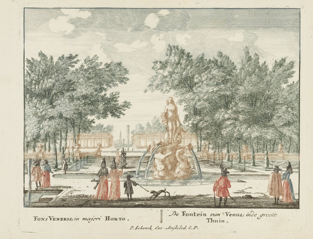 A fonte de Vénus no jardim principal do Palácio Het Loo
Gesichte van het Wijdvermaarde Loo als andere vorstelijke Huisen (título da série)
Admirandorum quadruplex spectaculum (título da série) de Jan van Call (I)
