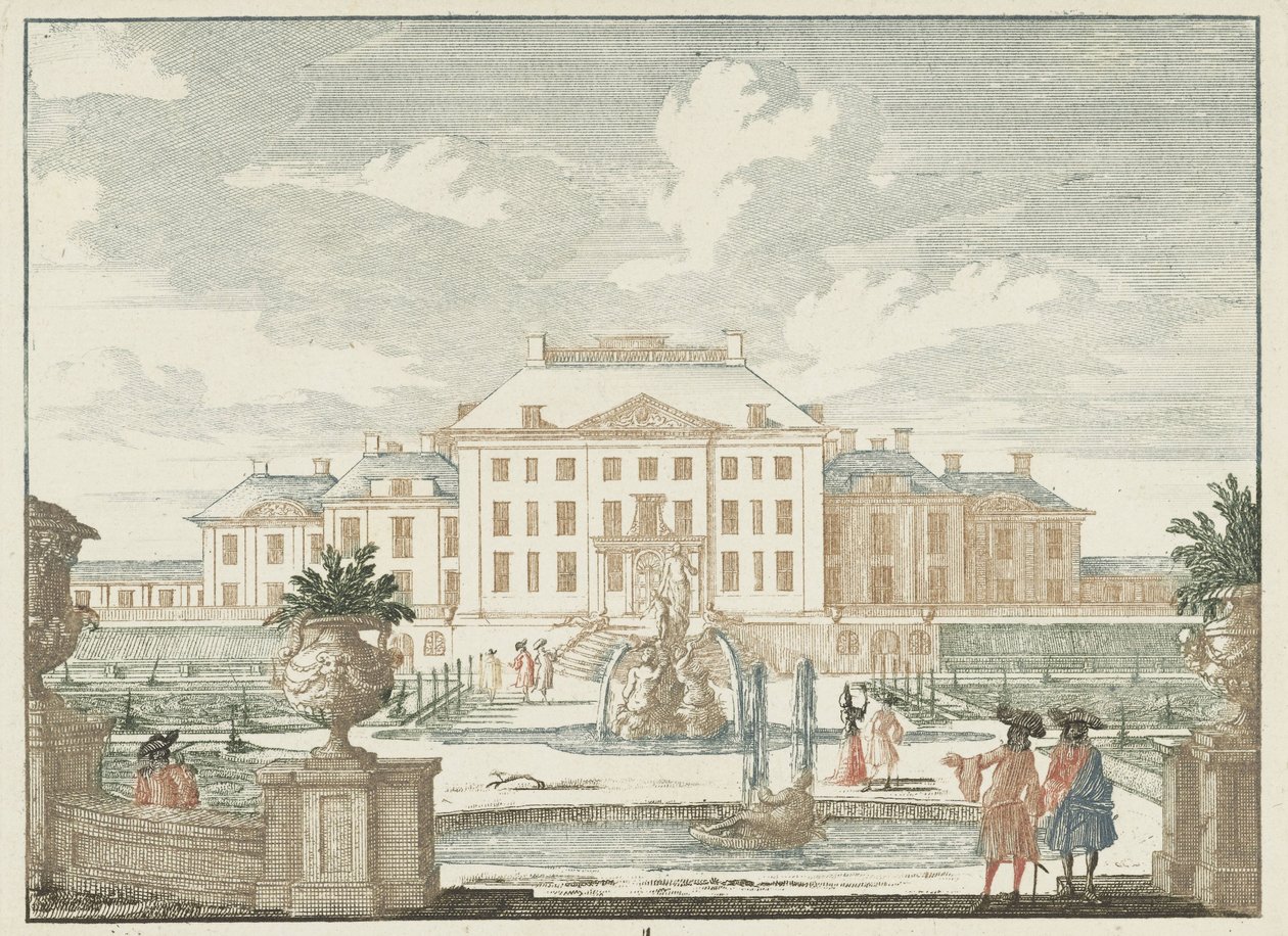 Vista da parte de trás do Palácio Het Loo
Selected Gesichte van het Wijdvermaarde Loo als andere vorstelijke Huisen (título da série)
Admirandorum quadruplex spectaculum (título da série) de Jan van Call (I)