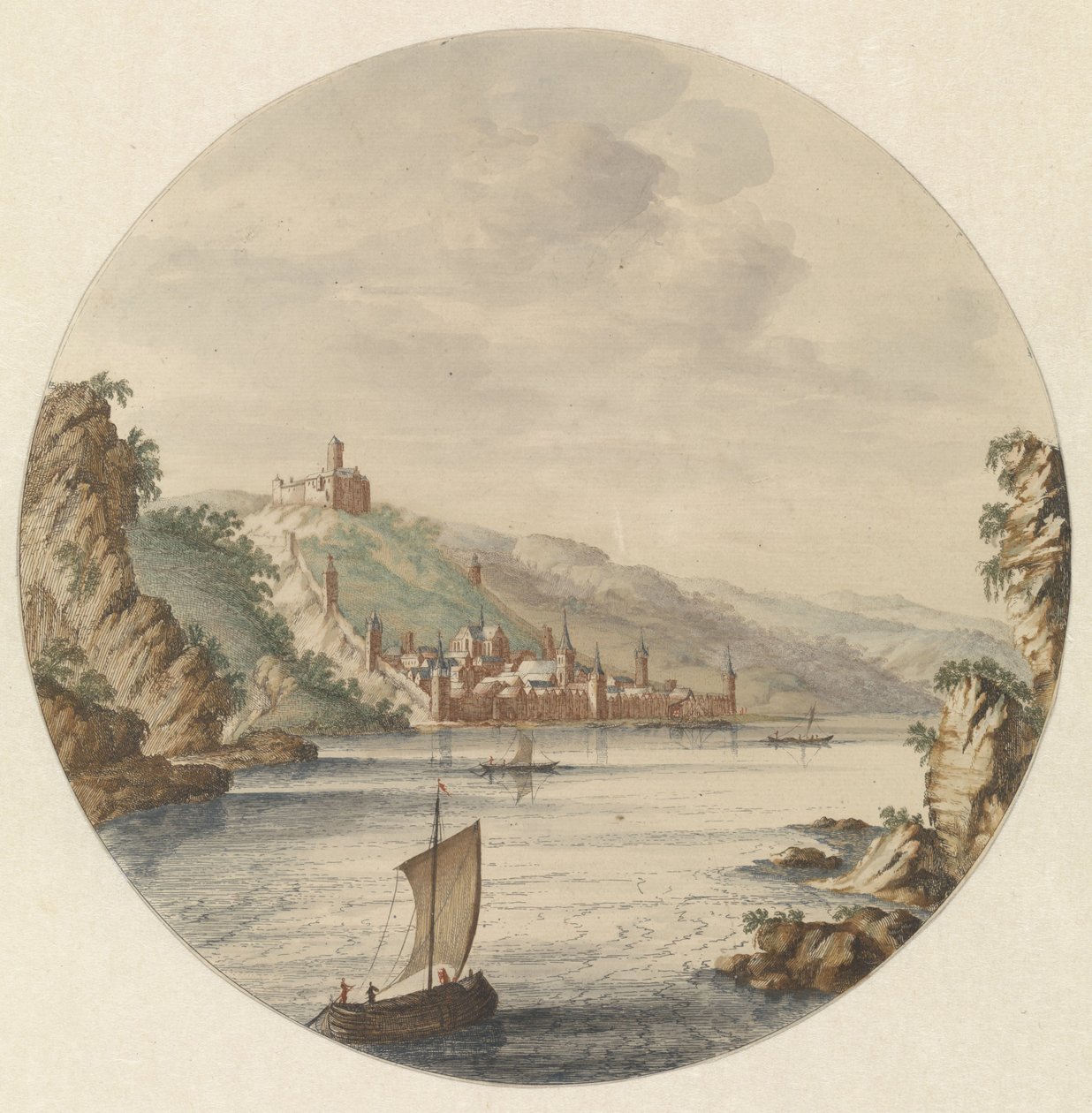 Vista da cidade de Bacharach de Jan van Call (I)