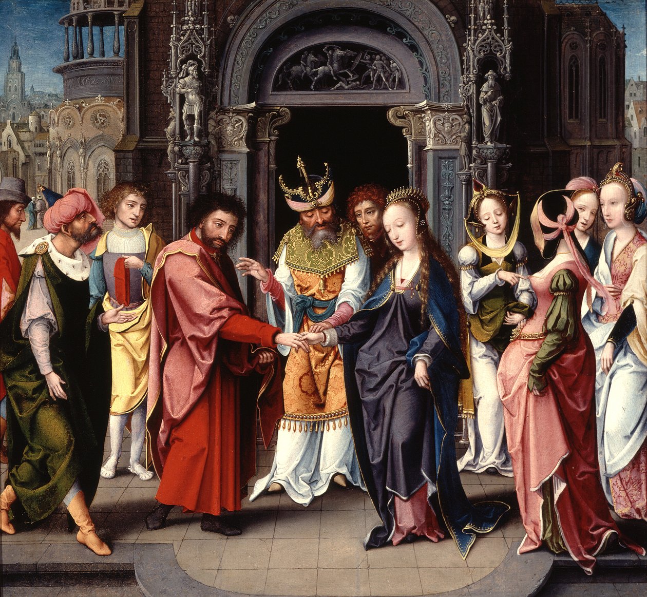 O casamento da Virgem de Jan van Dornicke