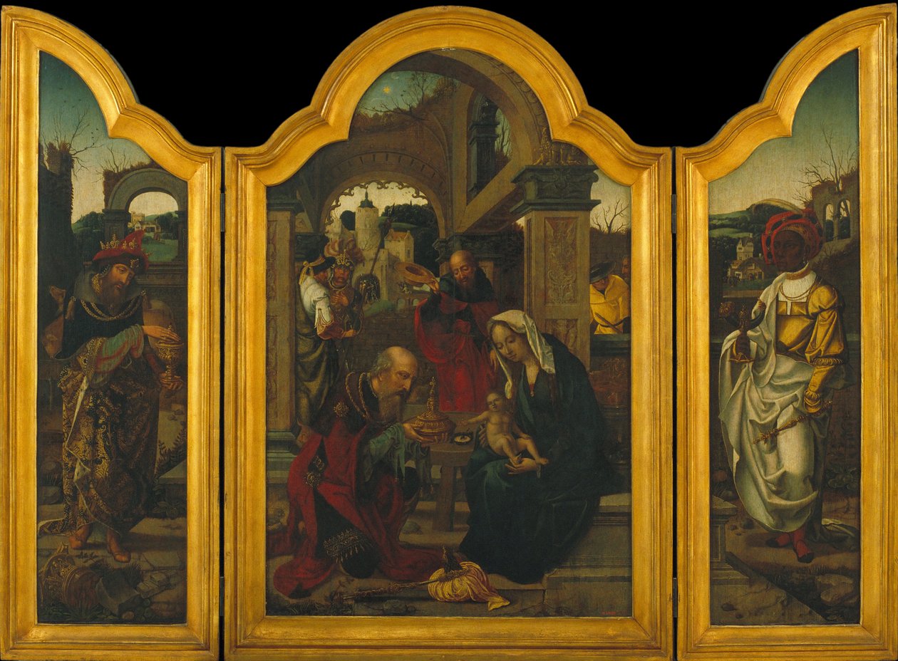 Tríptico com a Epifania de Jan van Dornicke