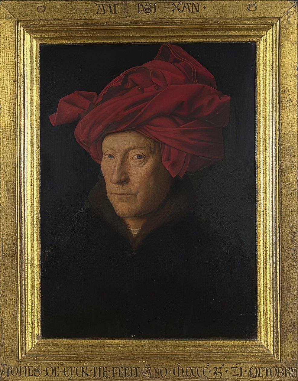 Retrato de um homem (auto-retrato). 1433 de Jan van Eyck