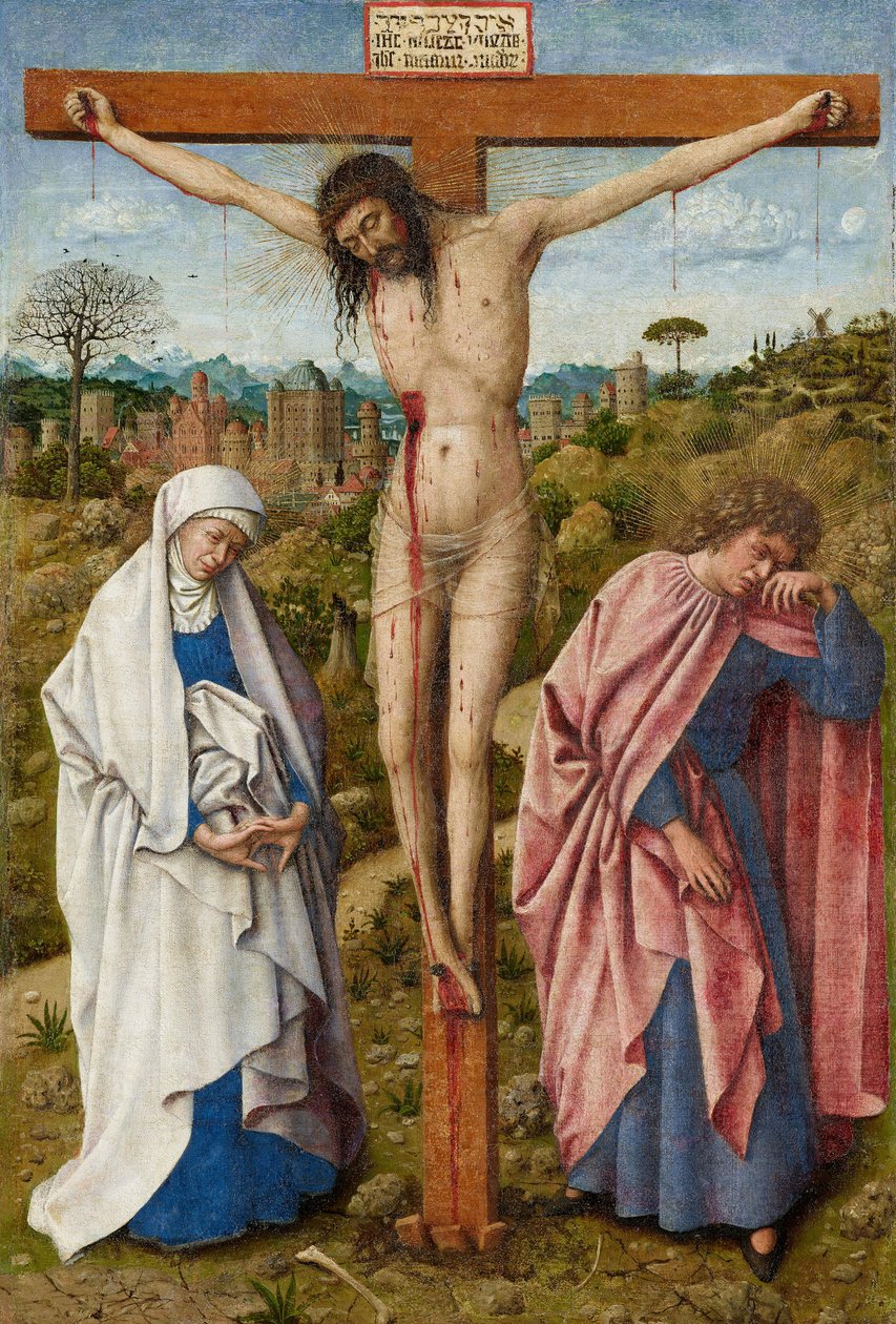 A crucificação de Cristo de Jan van Eyck