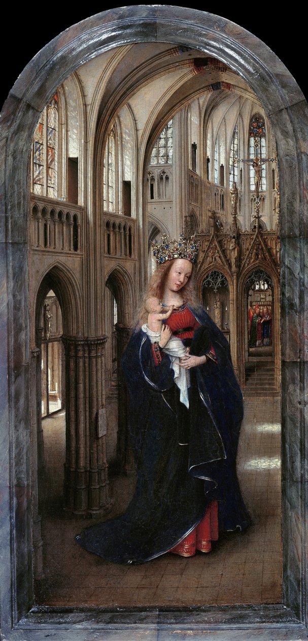 Alemão: Die Madonna in der Kirche A Madona na Igreja de Jan van Eyck