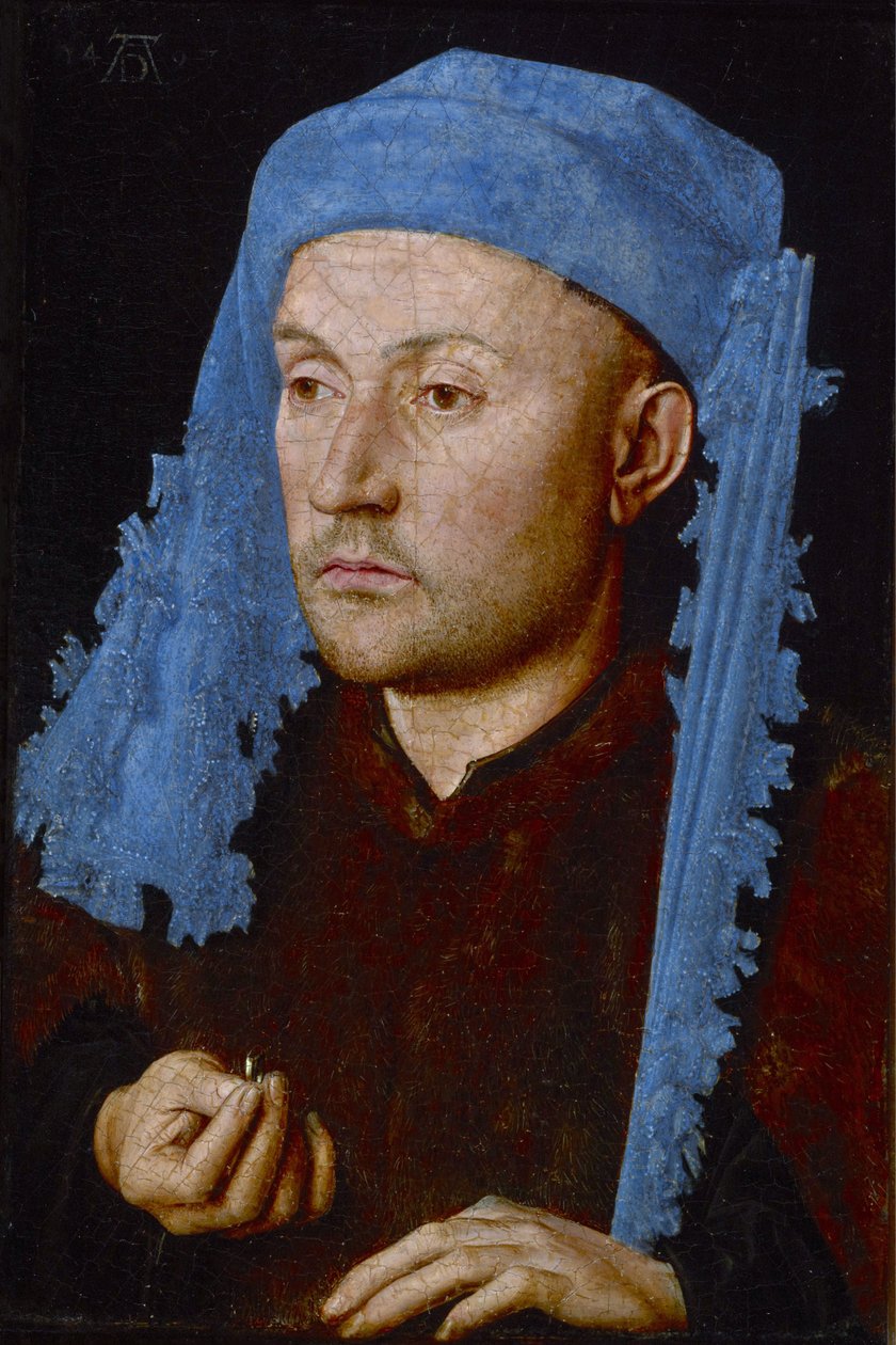 Homem de boné azul de Jan van Eyck