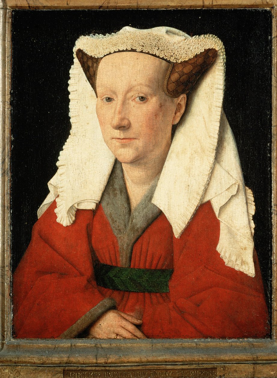 Margaret van Eyck, esposa do artista ... de Jan van Eyck