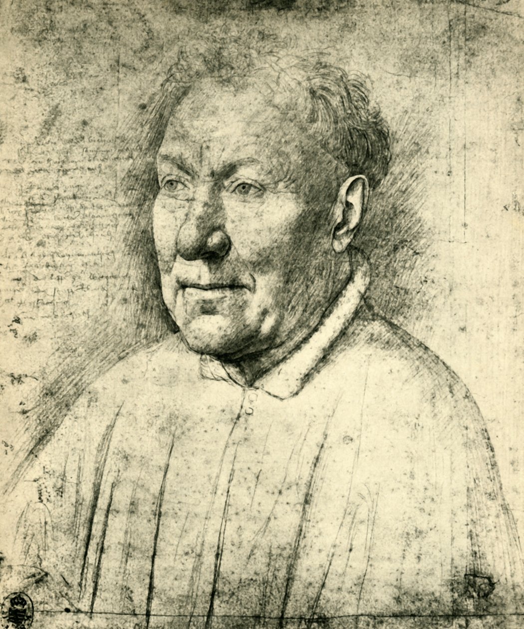 Retrato do cardeal Niccolò Albergati, c1430, 1943. de Jan van Eyck