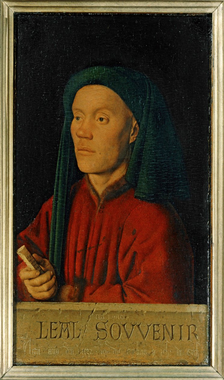Retrato de um jovem ... de Jan van Eyck