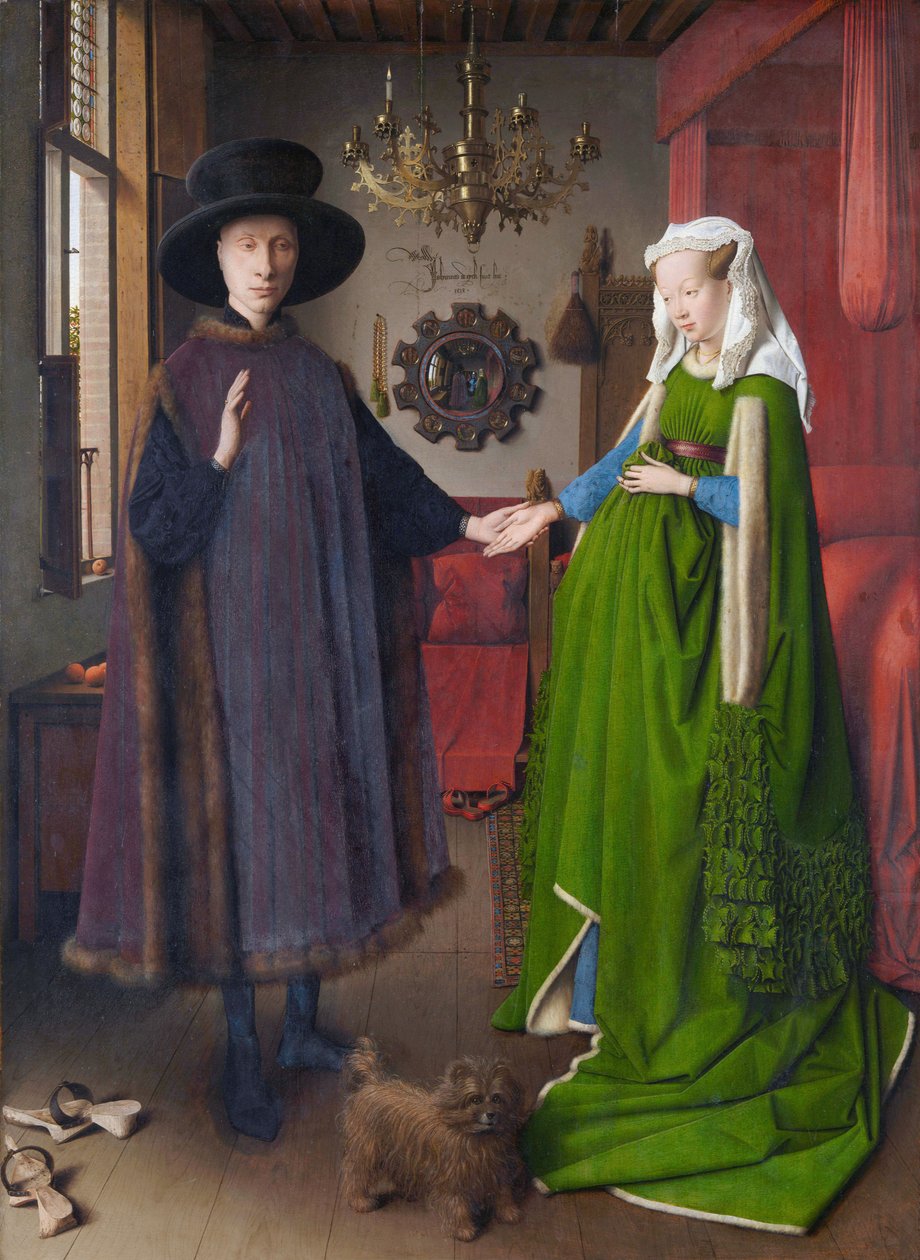O retrato de Arnolfini de Jan van Eyck