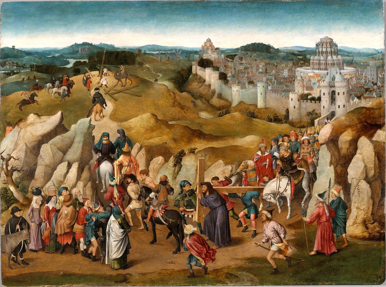 O Caminho do Calvário, c. 1505-1510. de Jan van Eyck