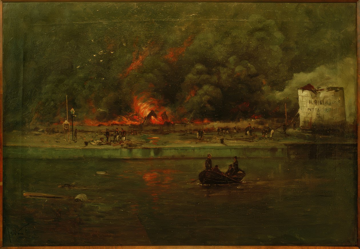Incêndio de lojas de gasolina de Jan van Genegen