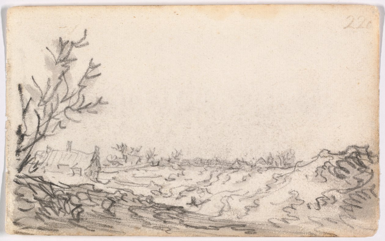 Uma paisagem de dunas de Jan van Goyen