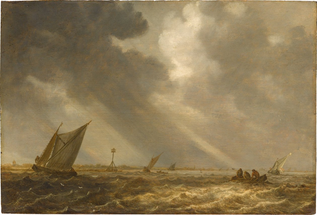 Tempestade no lago de Haarlem de Jan van Goyen