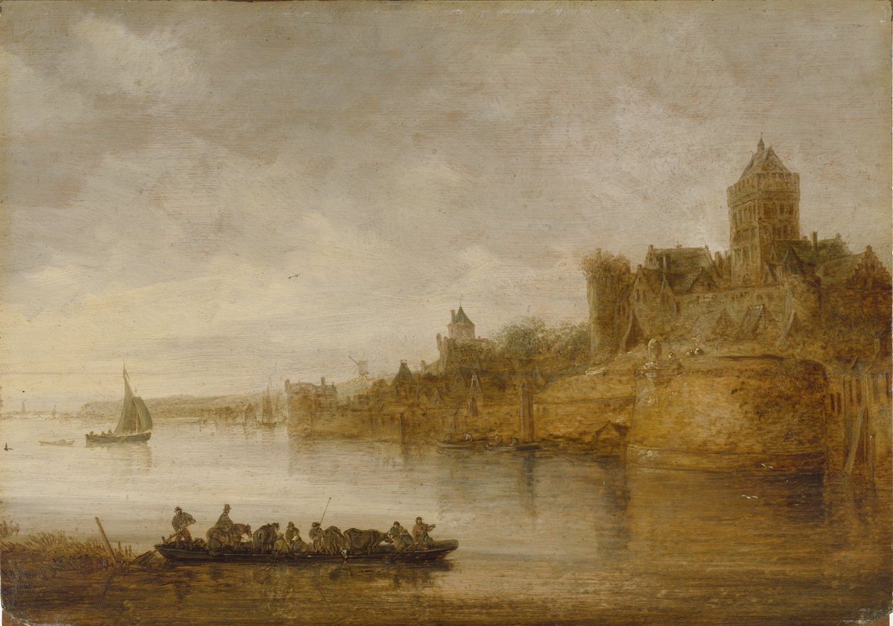 As muralhas medievais de Nimega de Jan van Goyen