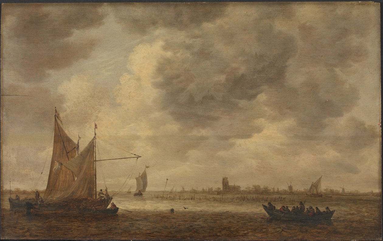 O rio Oude Maas perto de Dordrecht de Jan van Goyen