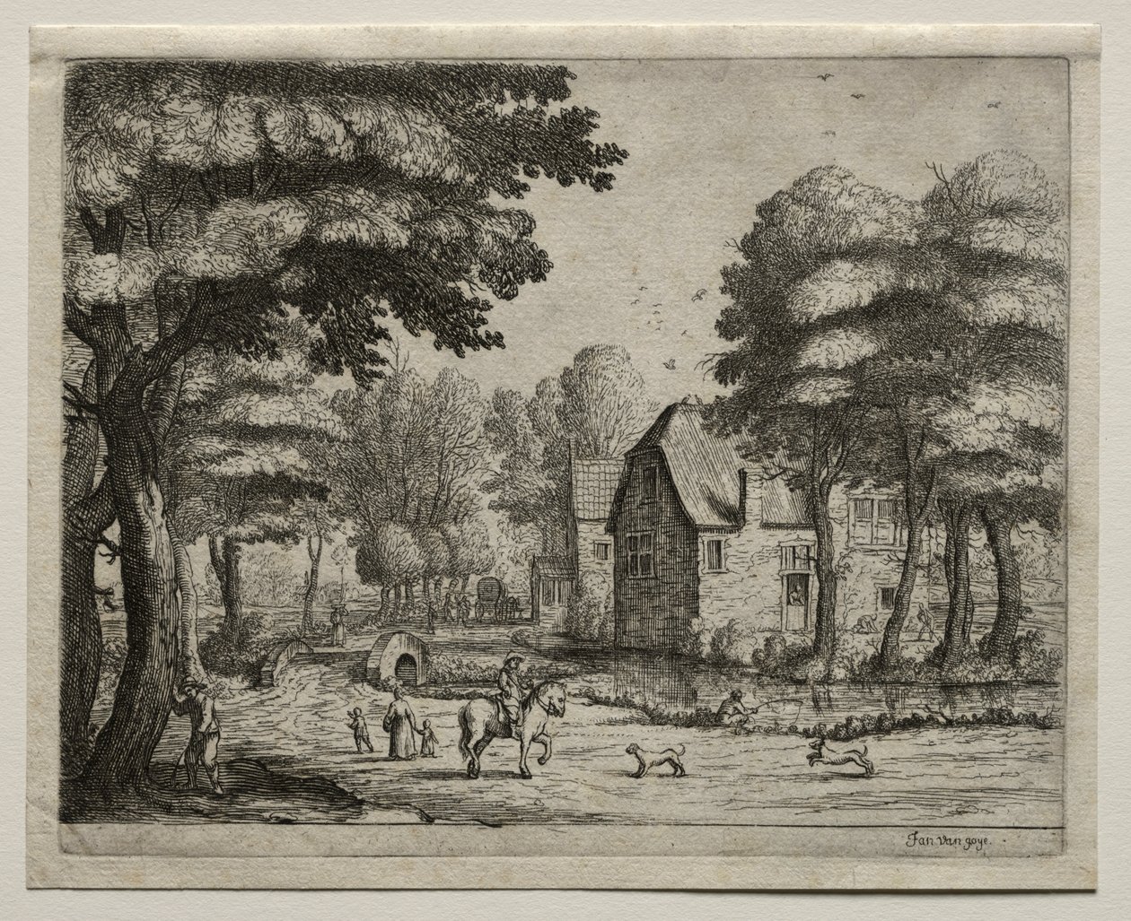 A ponte de pedra de Jan van Goyen