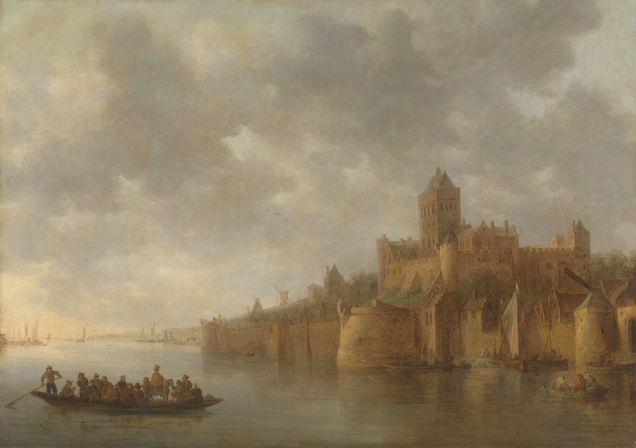 O Valkhof em Nijmegen de Jan van Goyen
