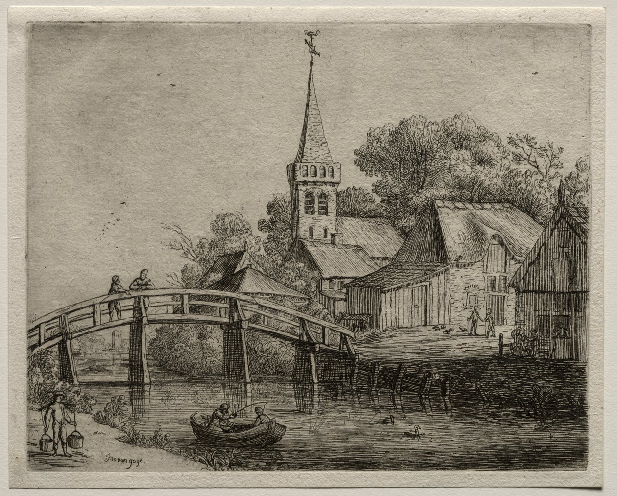 A ponte de madeira de Jan van Goyen