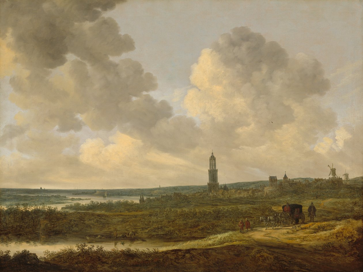 Vista de Rhenen, 1646. de Jan van Goyen
