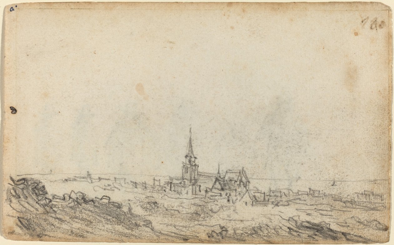 Vista de Scheveningen [reto] de Jan van Goyen