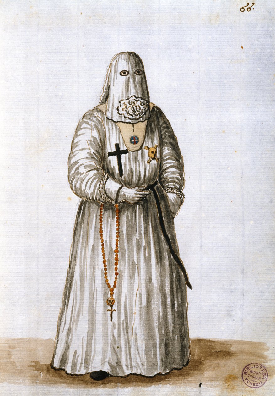 Vestes da Confraria do Sofrimento de Cristo (caneta e tinta e wc no papel) de Jan van Grevenbroeck