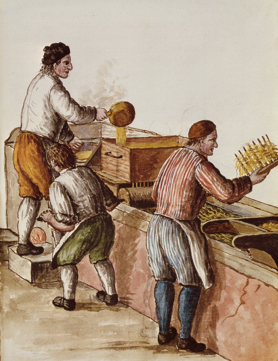 Refinaria de cera veneziana (caneta, tinta e wc sobre papel) de Jan van Grevenbroeck