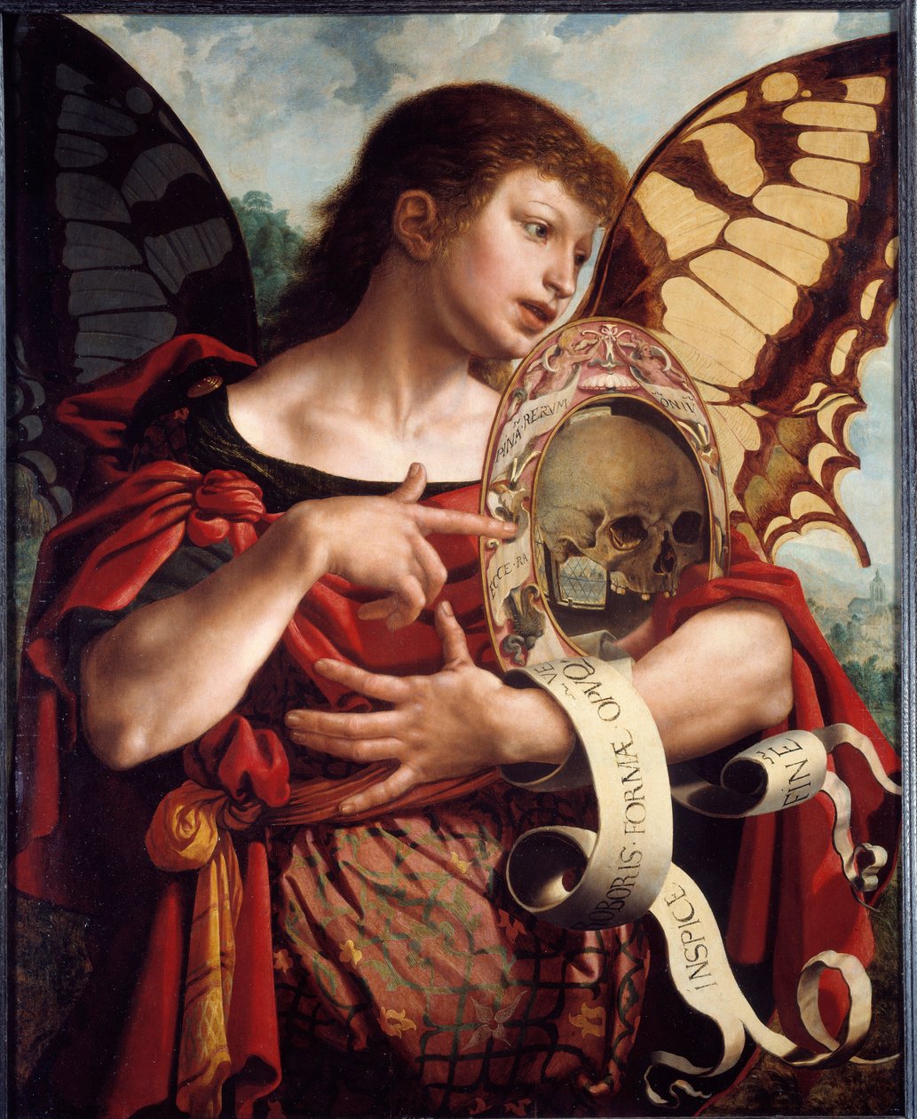 Vanite. Pintura de Jan Sanders Van Hemessen (1500-1560) de Jan van Hemessen