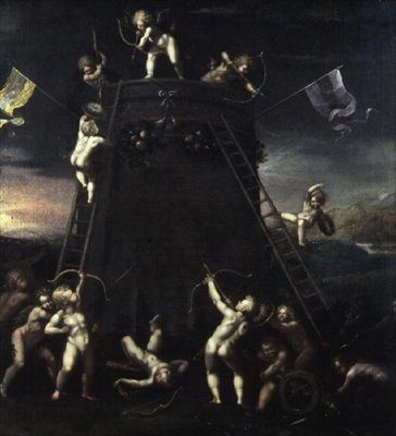 A guerra dos cupidos de Jan van Hoey