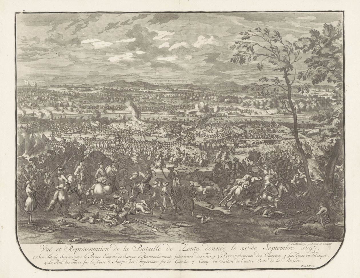 Escória bij Senta, 1697
Vista e representação da batalha de Zenta, dada em 11 de Setembro de 1697 (título sobre o objecto) de Jan van Huchtenburg
