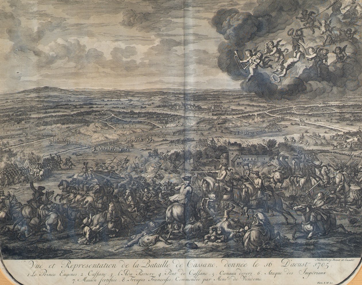 A Batalha de Cassano em 16 de agosto de 1705 de Jan van Huchtenburgh