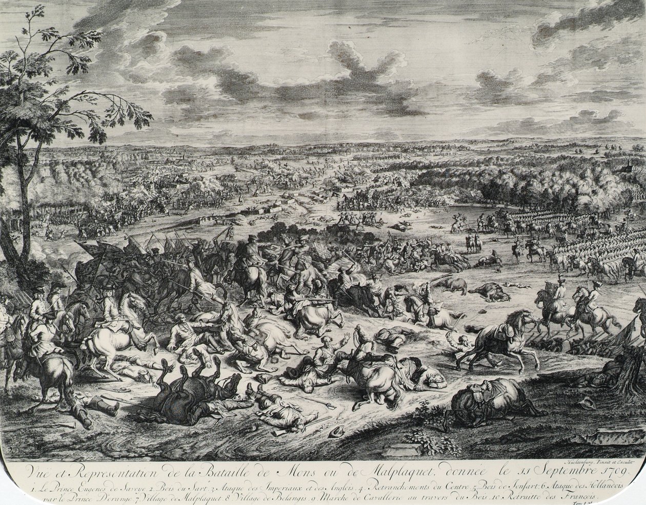 A Batalha de Malplaquet em 11 de setembro de 1709 de Jan van Huchtenburgh