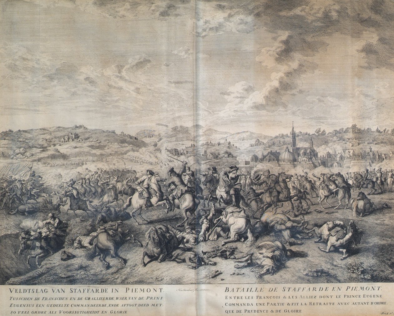 A Batalha de Staffarda em 18 de Agosto de 1690 de Jan van Huchtenburgh