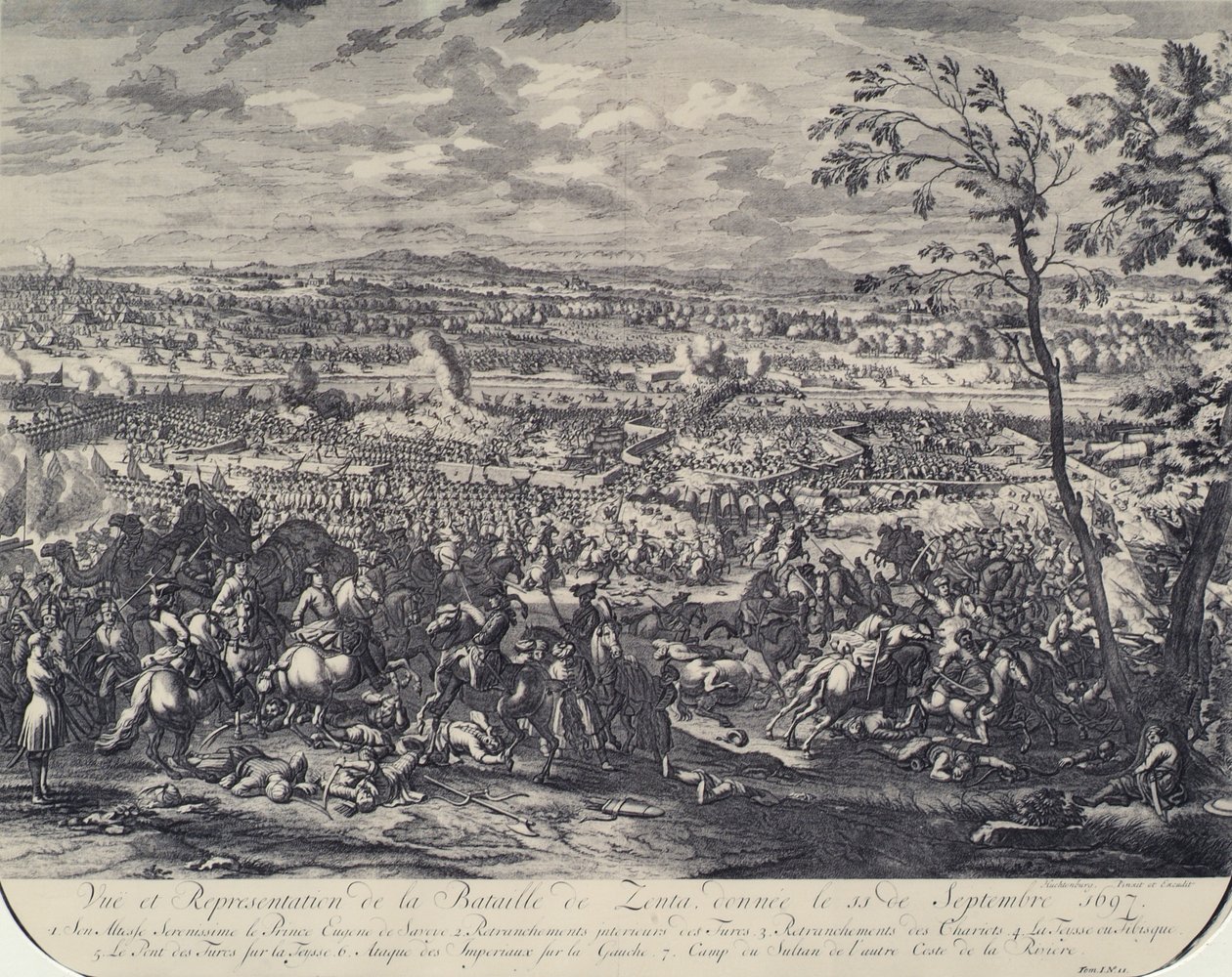 A Batalha de Zenta em 11 de setembro de 1697 de Jan van Huchtenburgh