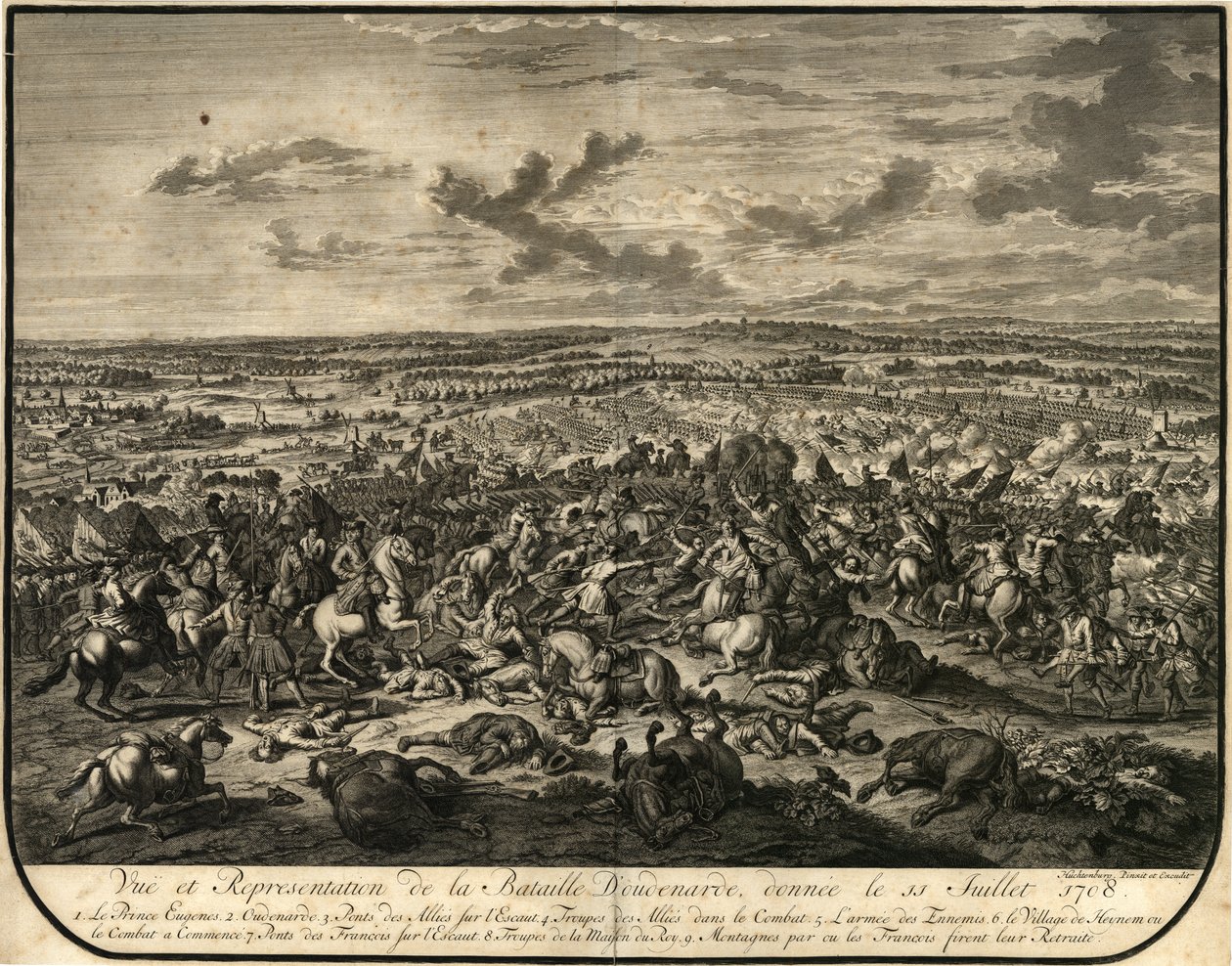 Arquivo municipal. Imprimir. A batalha de Oudenaarde de Jan van Huchtenburgh