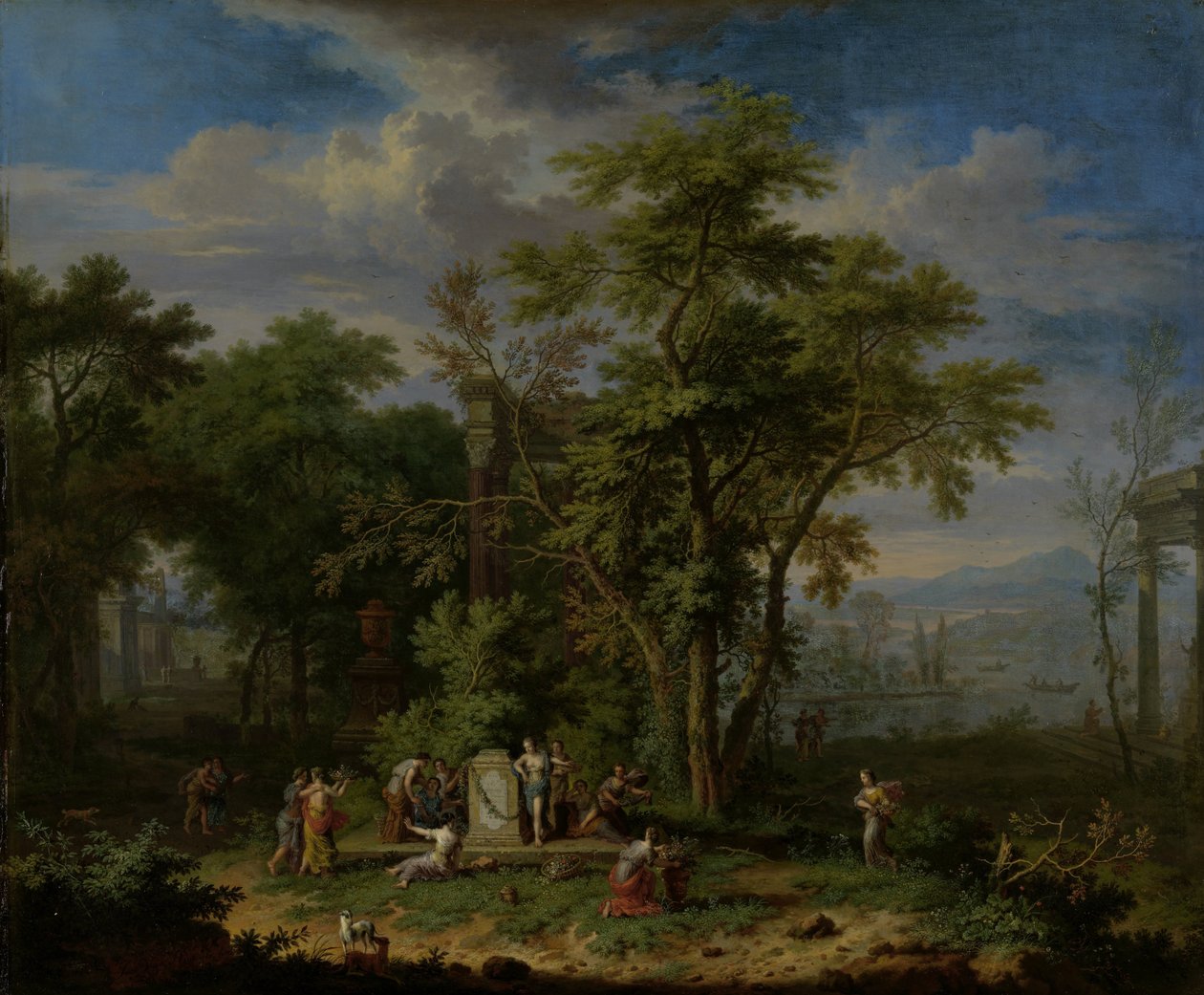 Paisagem Arcadiana com um Sacrifício Cerimonial
Paisagem Arcadiana com uma Festa Sacrificial de Jan van Huysum