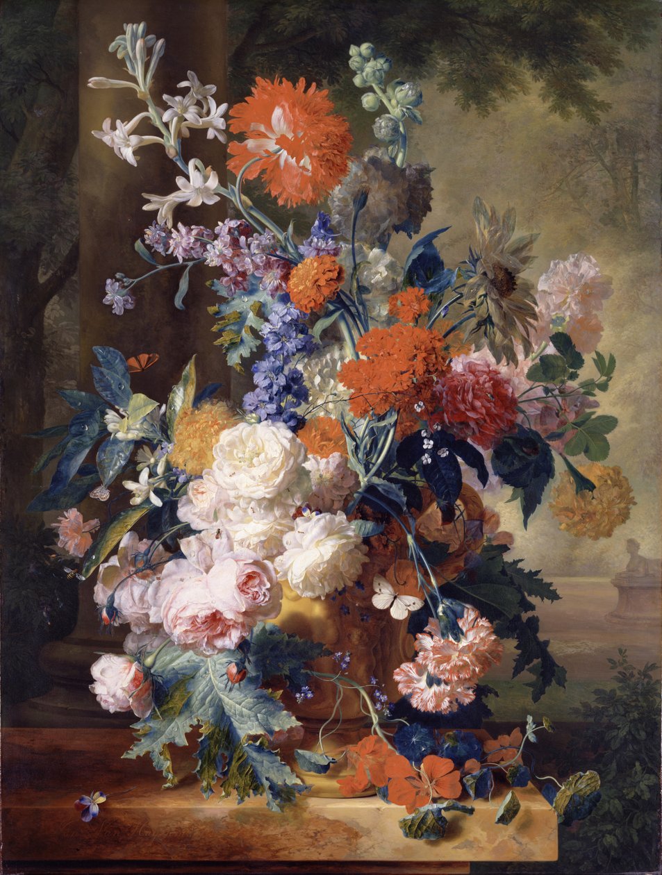 Natureza morta de flores de Jan van Huysum