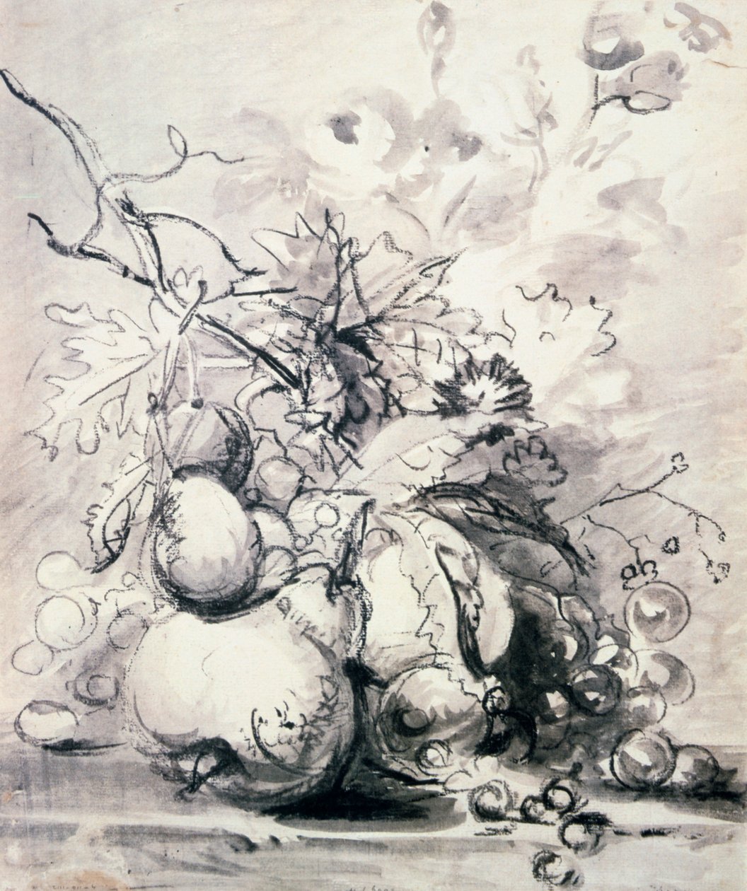 Ainda vida de frutas, 1700 - 1749. de Jan van Huysum