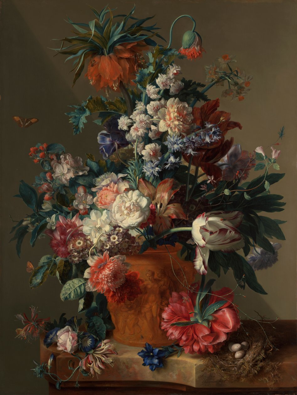 ""Vaso de flores"" de Jan van Huysum